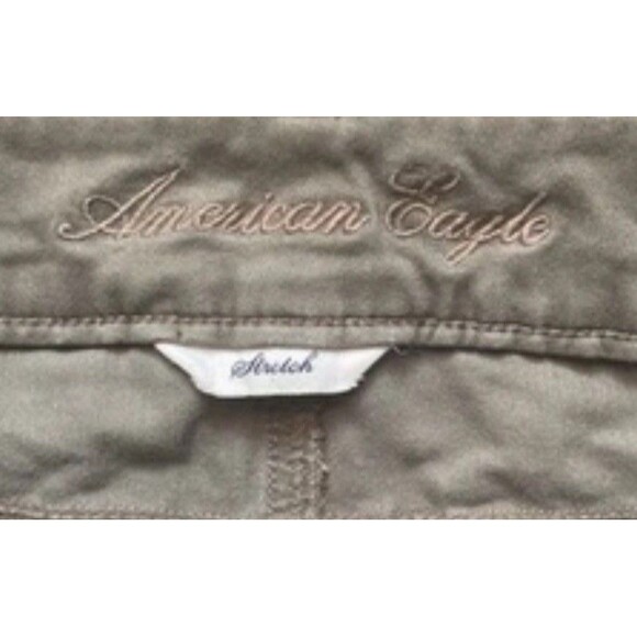 💎AEO Women’s Green Artist Cropped Pants, 90s, Y2K, Stretch, Spring. Size 0 - Picture 6 of 9